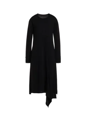 60/-SOFT FLEECE LEFT SLIT DRESS