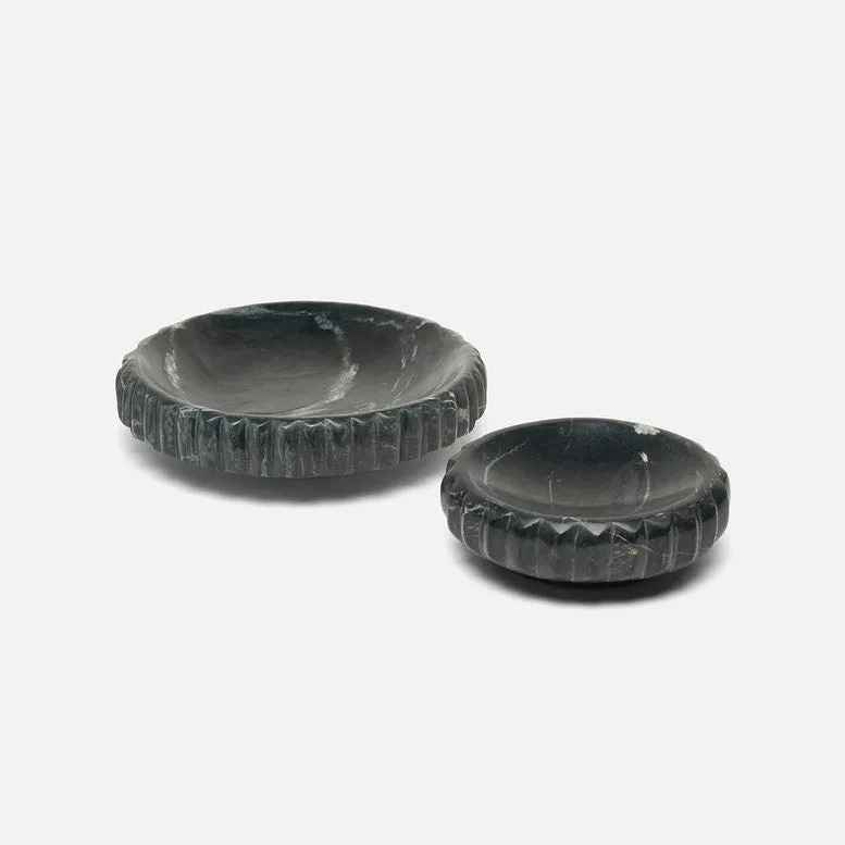 Analia Tray Set Black Marble