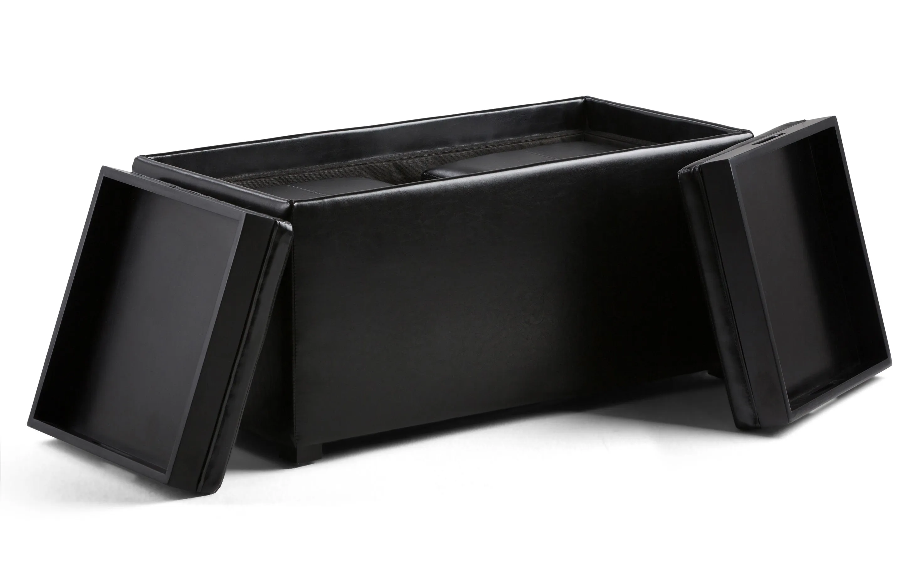 Avalon 5 Pc Storage Ottoman in Vegan Leather