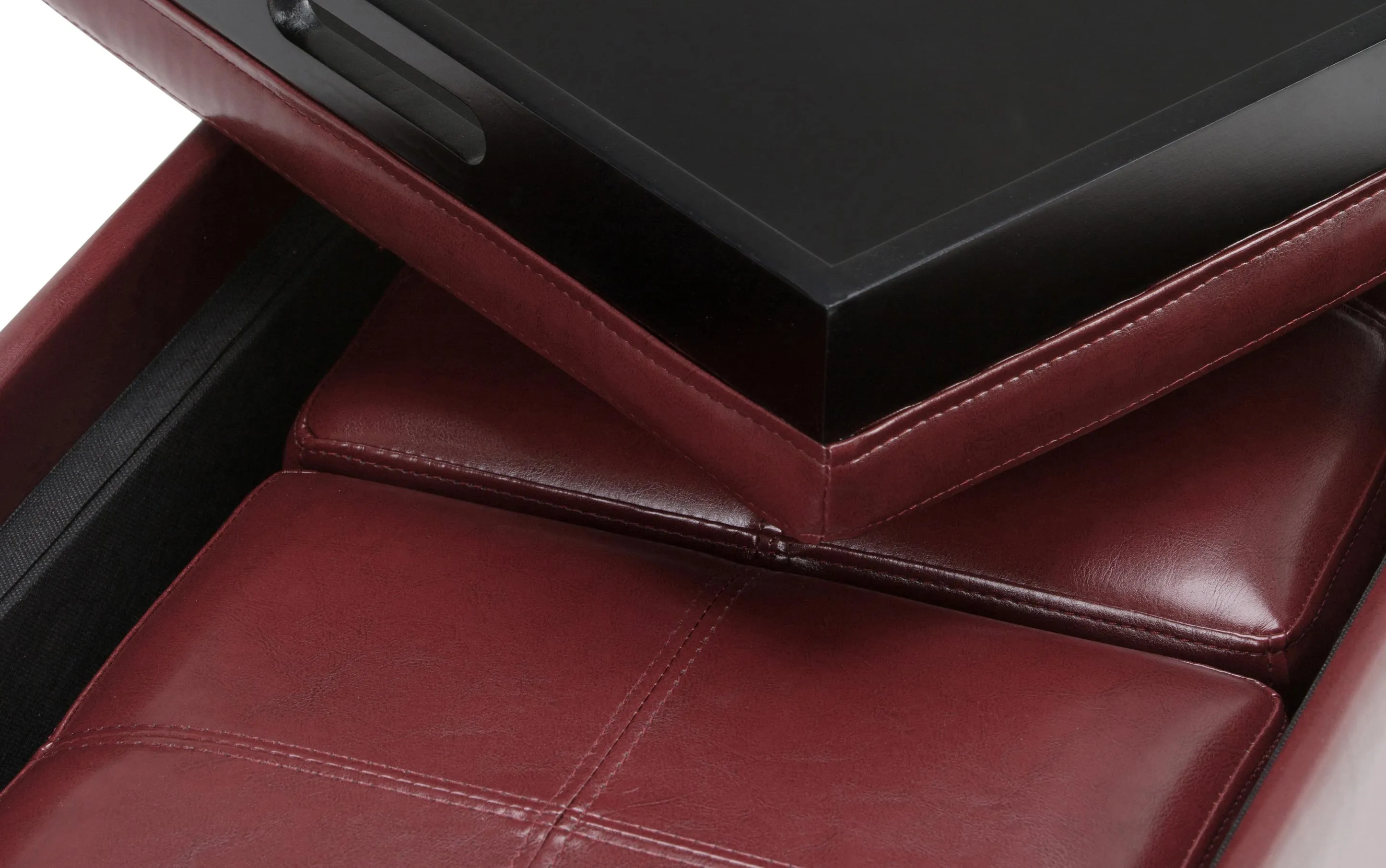 Avalon 5 Pc Storage Ottoman in Vegan Leather