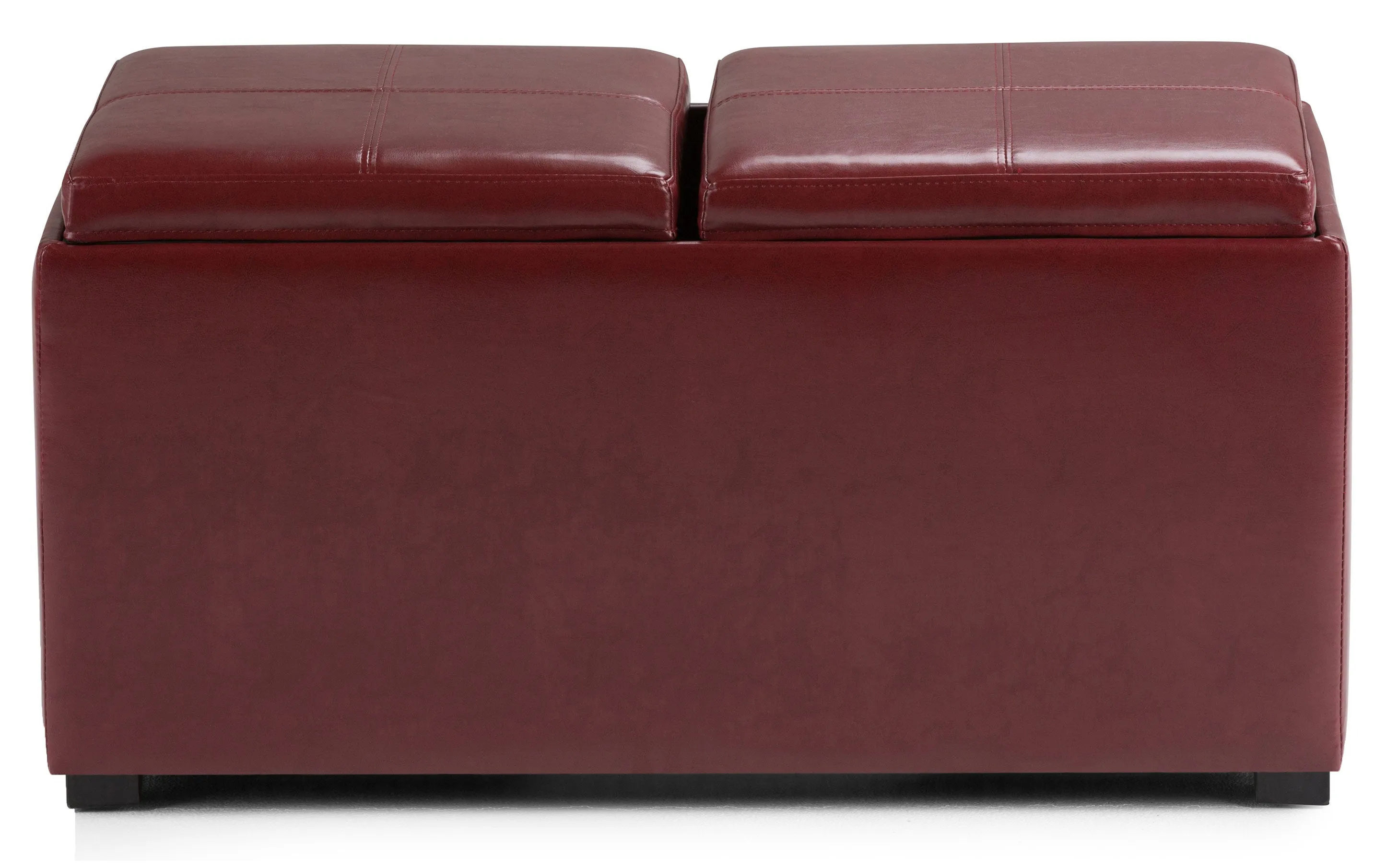 Avalon 5 Pc Storage Ottoman in Vegan Leather