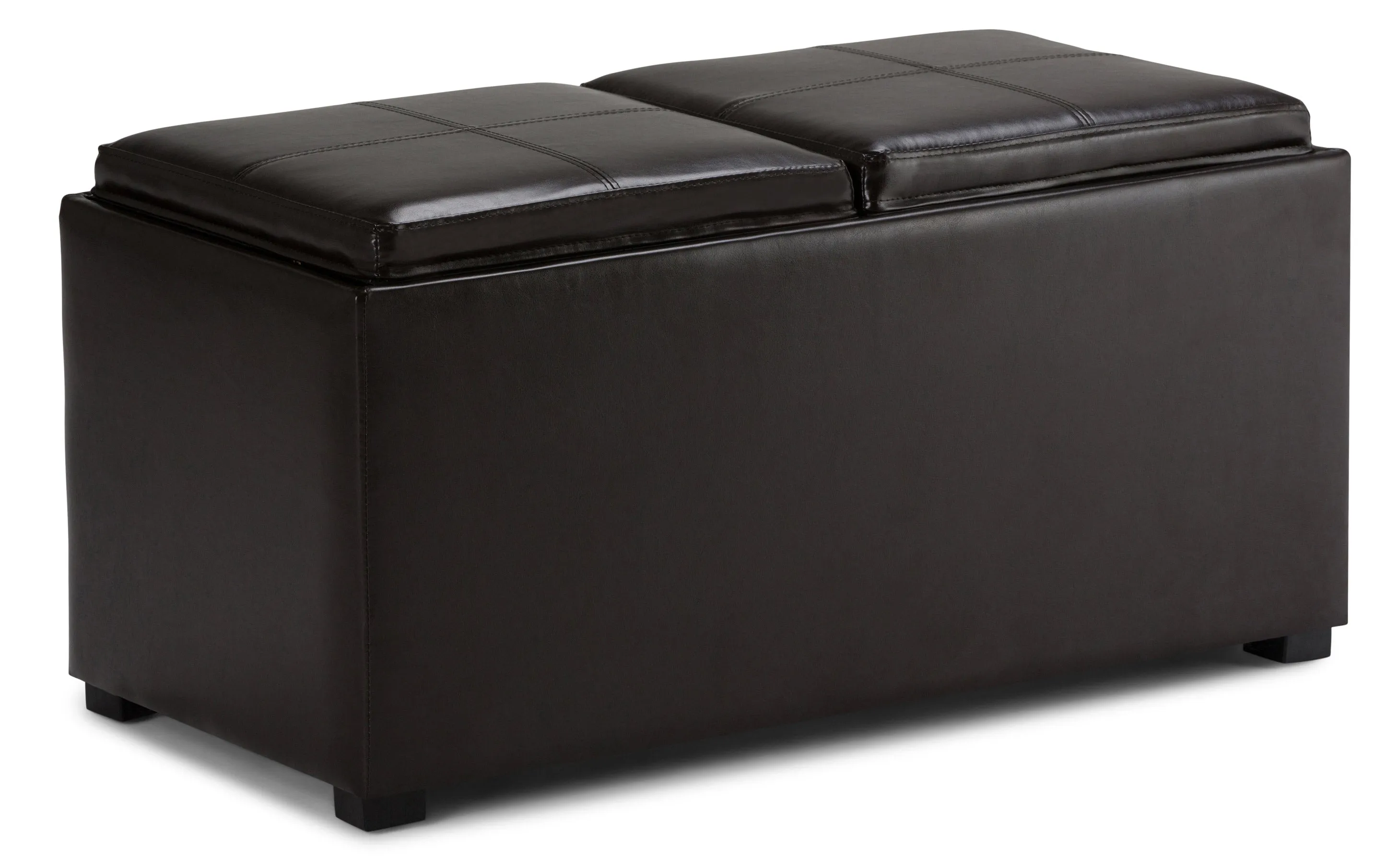 Avalon 5 Pc Storage Ottoman in Vegan Leather