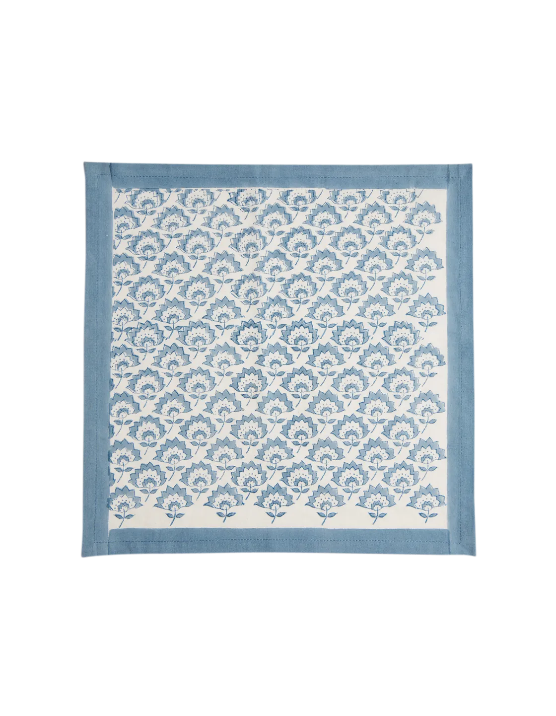 Blue Fan Flower Napkin Set