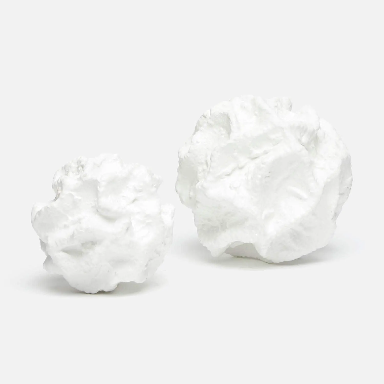 Breccan Sculpture Set White Concrete