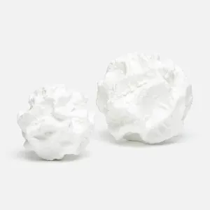 Breccan Sculpture Set White Concrete