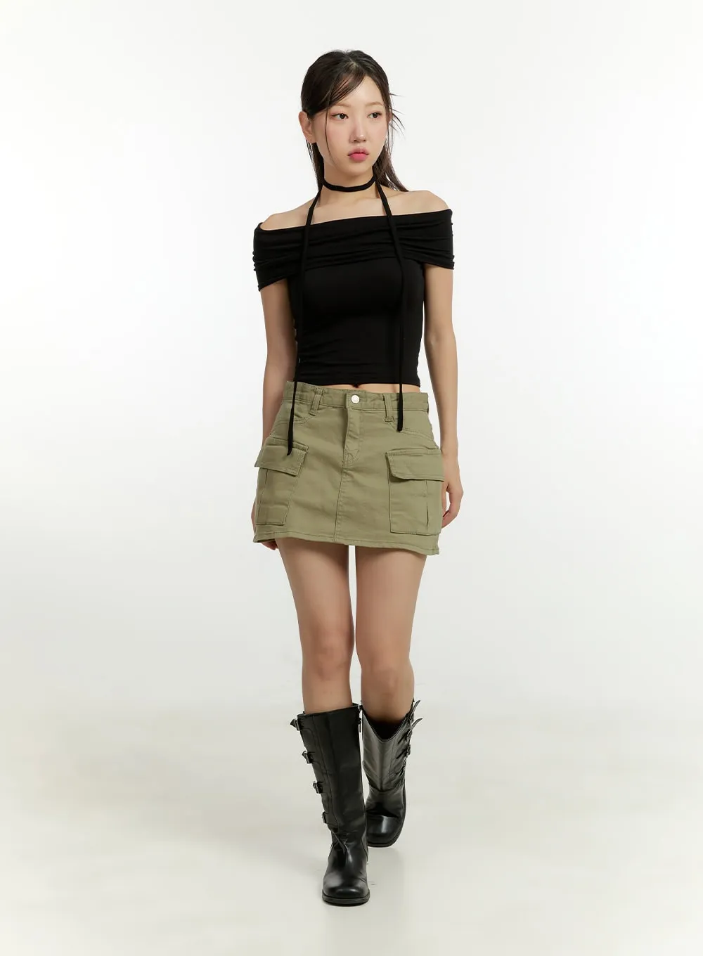 Cargo Pocket Mini Skirt CL401