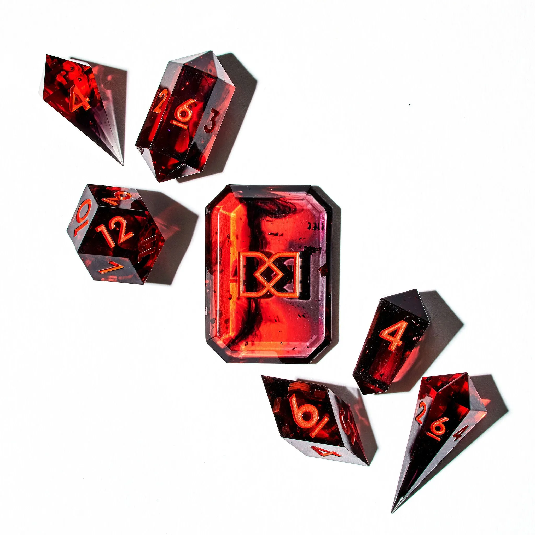 Devil You Know 7-Piece Jewel Shape Dice Set