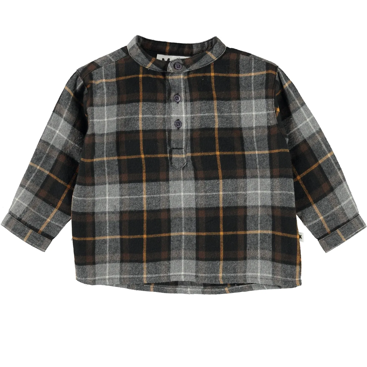 Enoz Grey Check Long Sleeve Shirt  - FINAL SALE