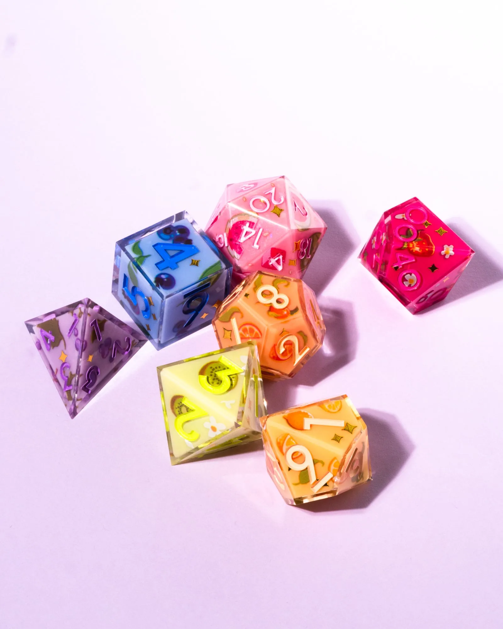 Fruit Pop 7-Piece Iconic Dice Set