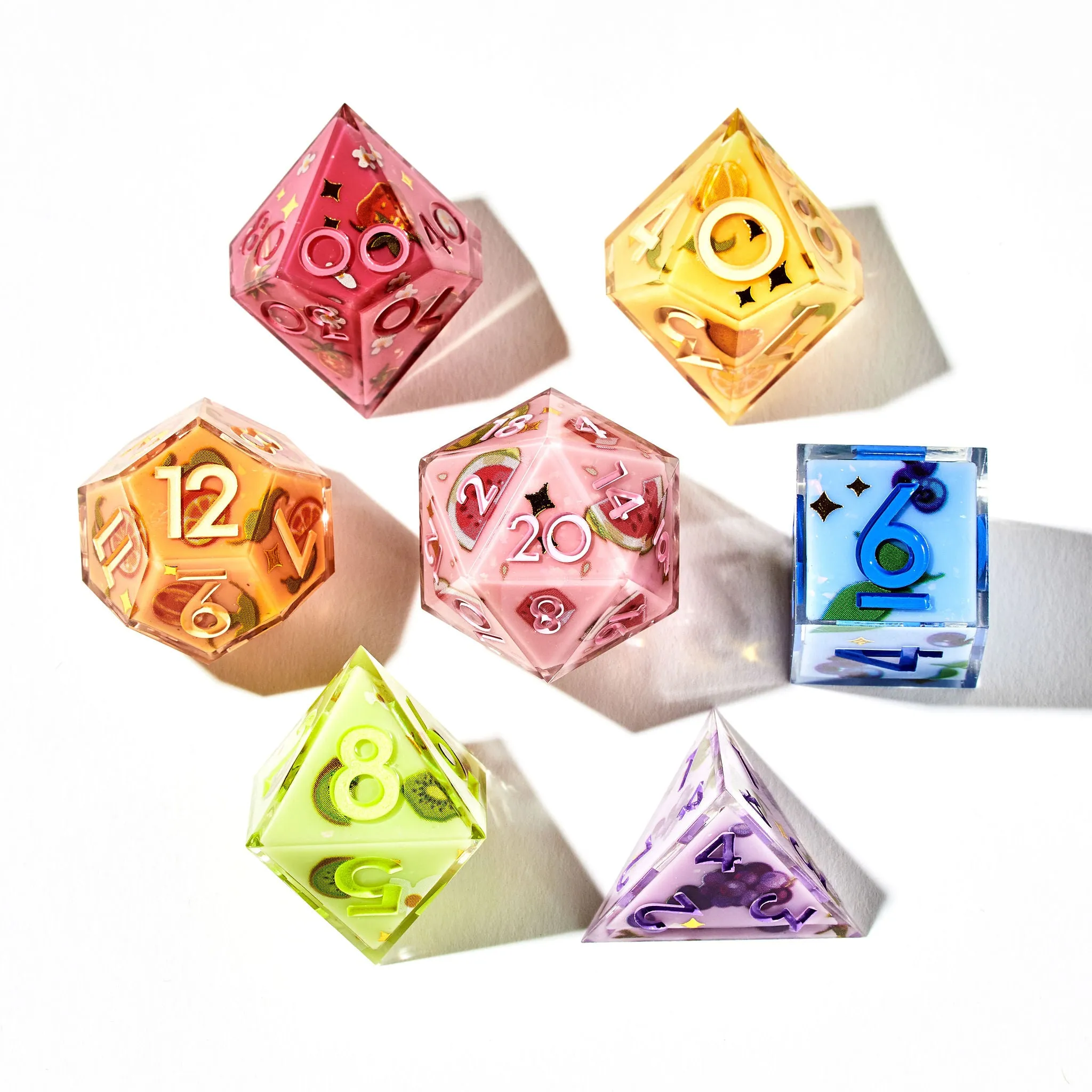 Fruit Pop 7-Piece Iconic Dice Set