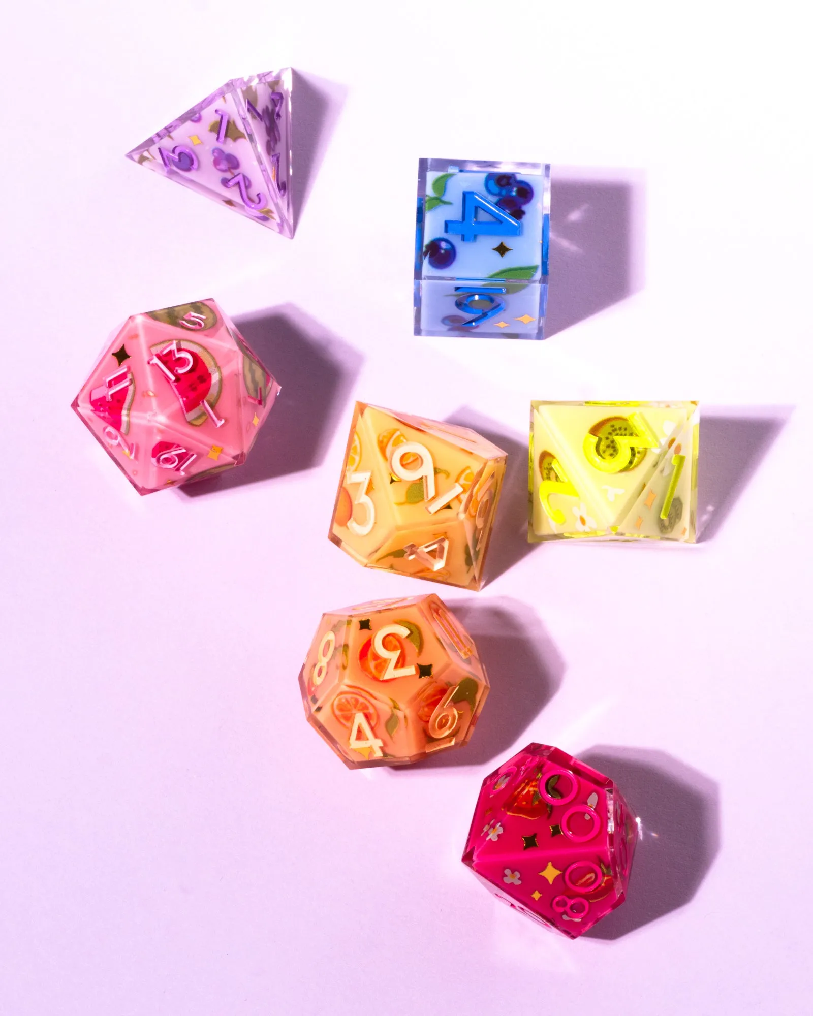 Fruit Pop 7-Piece Iconic Dice Set