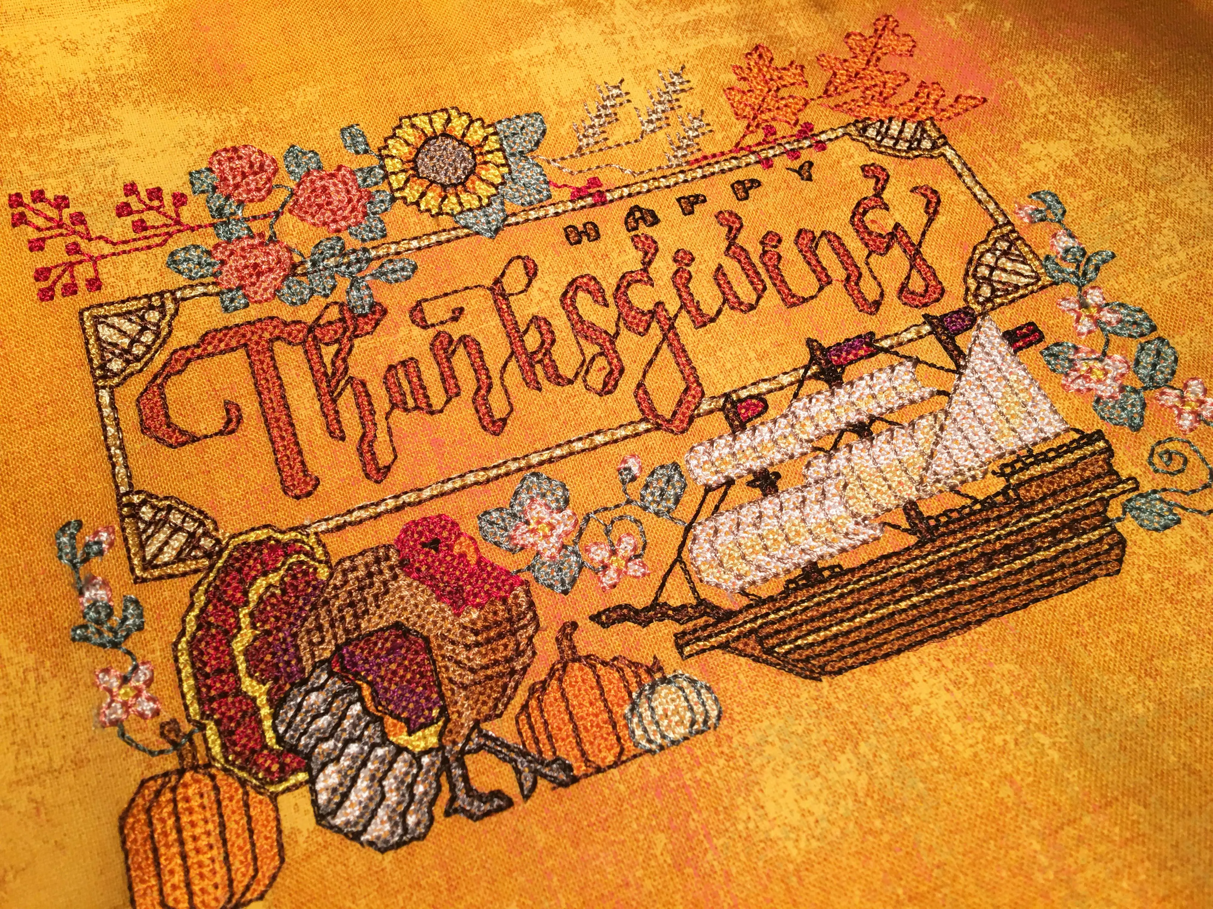 Happy Thanksgiving Cross Stitch