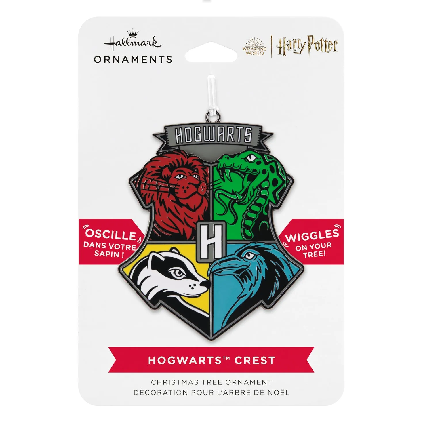 Harry Potter™ Hogwarts™ Crest Moving Metal Hallmark Ornament