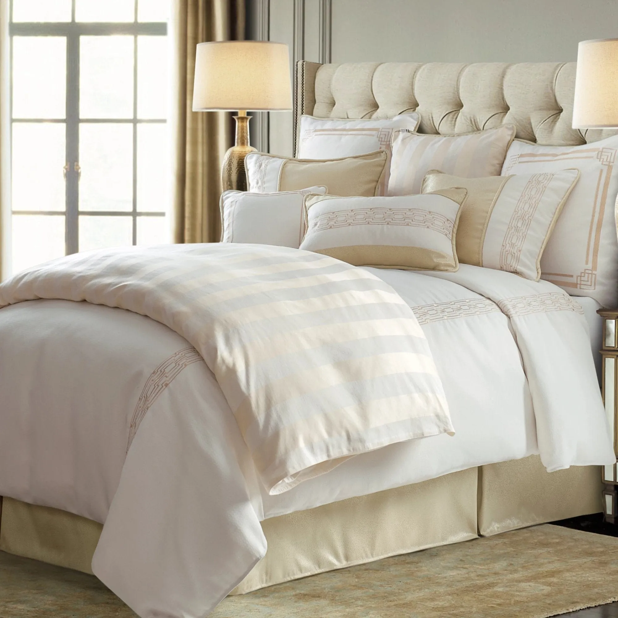 Hollywood 4 Pc Modern Glam Comforter Set