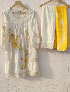 ISHANI SUNFLOWER COTTON SUIT SET