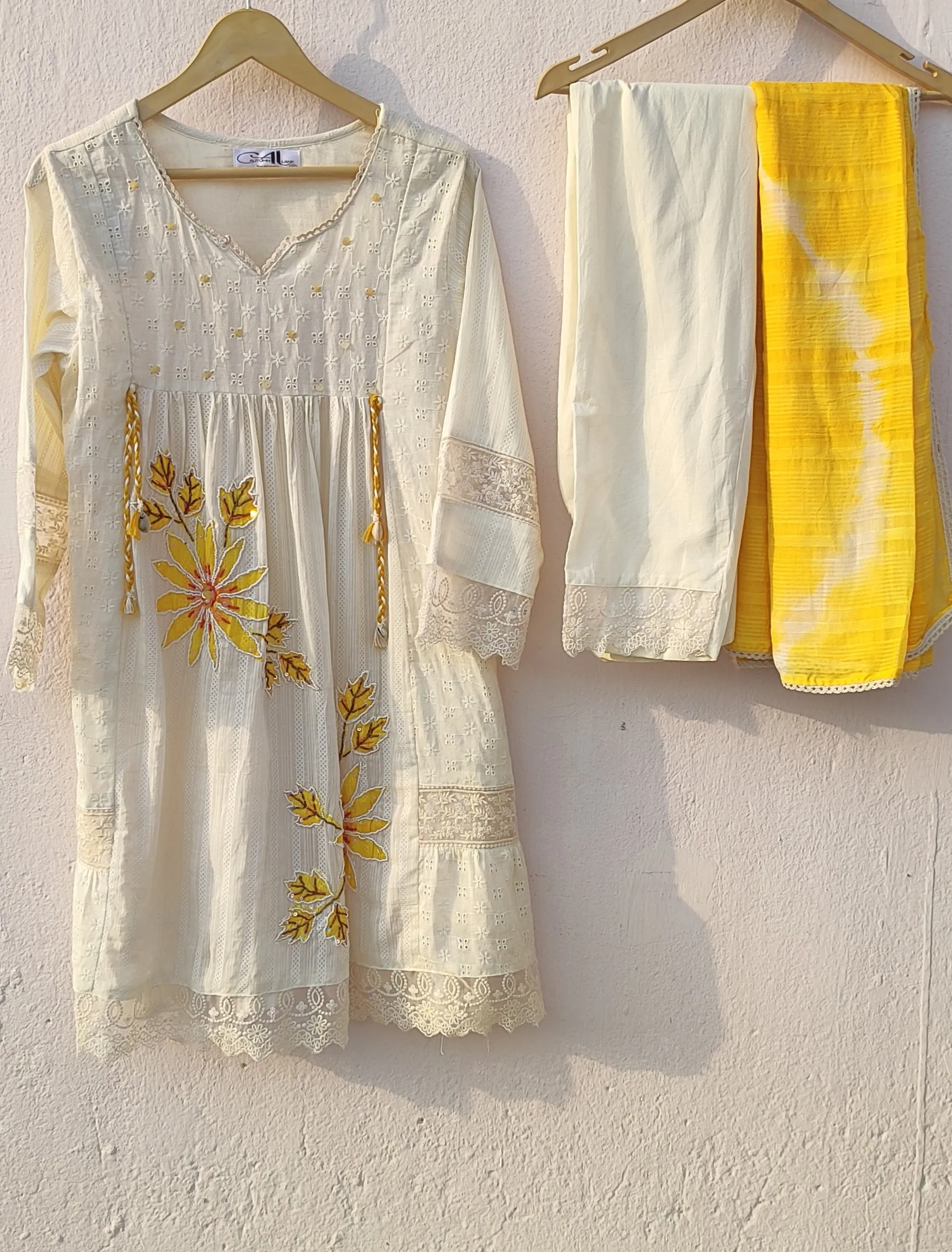 ISHANI SUNFLOWER COTTON SUIT SET