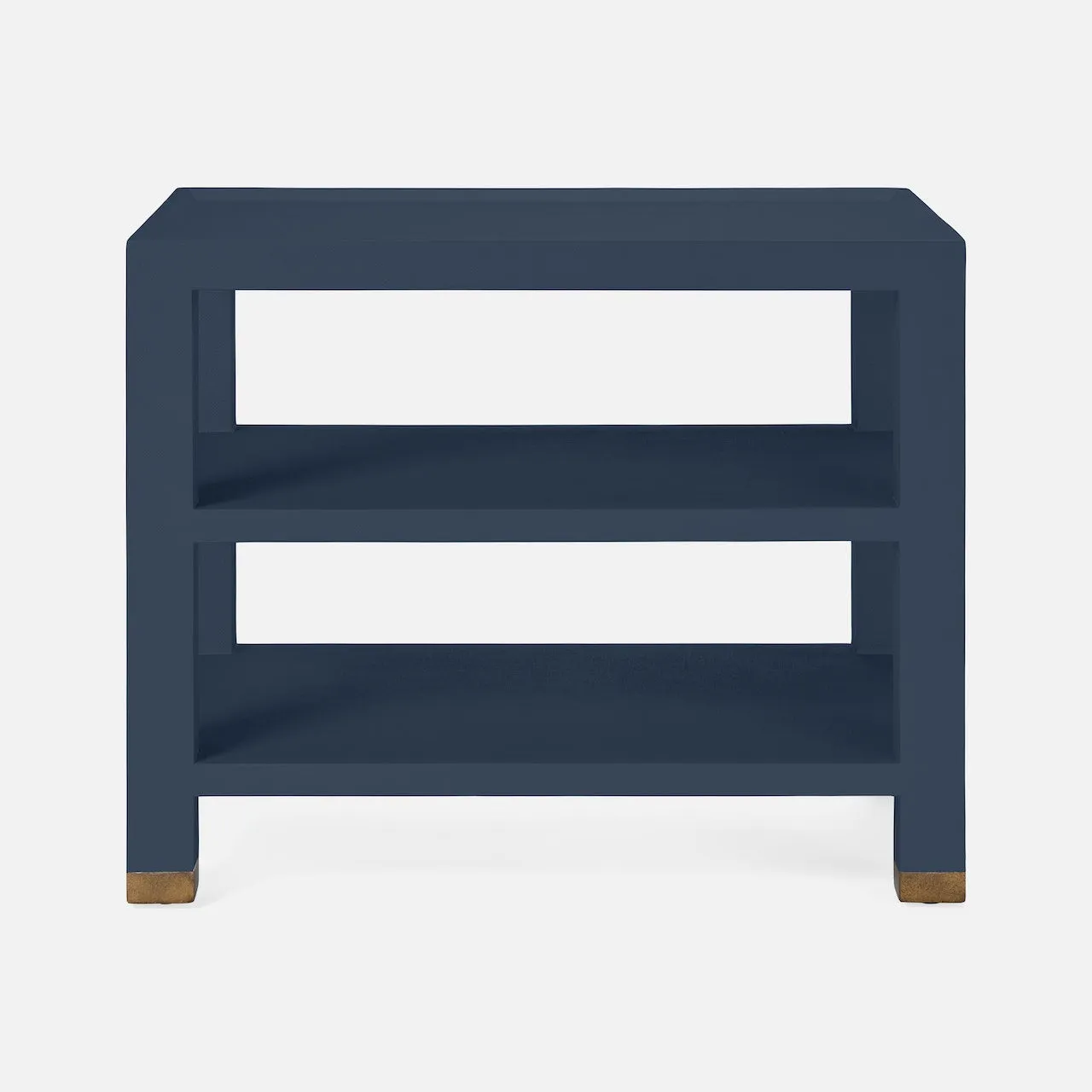 Jarin Side Table True Navy Faux Belgian Linen - multiple options