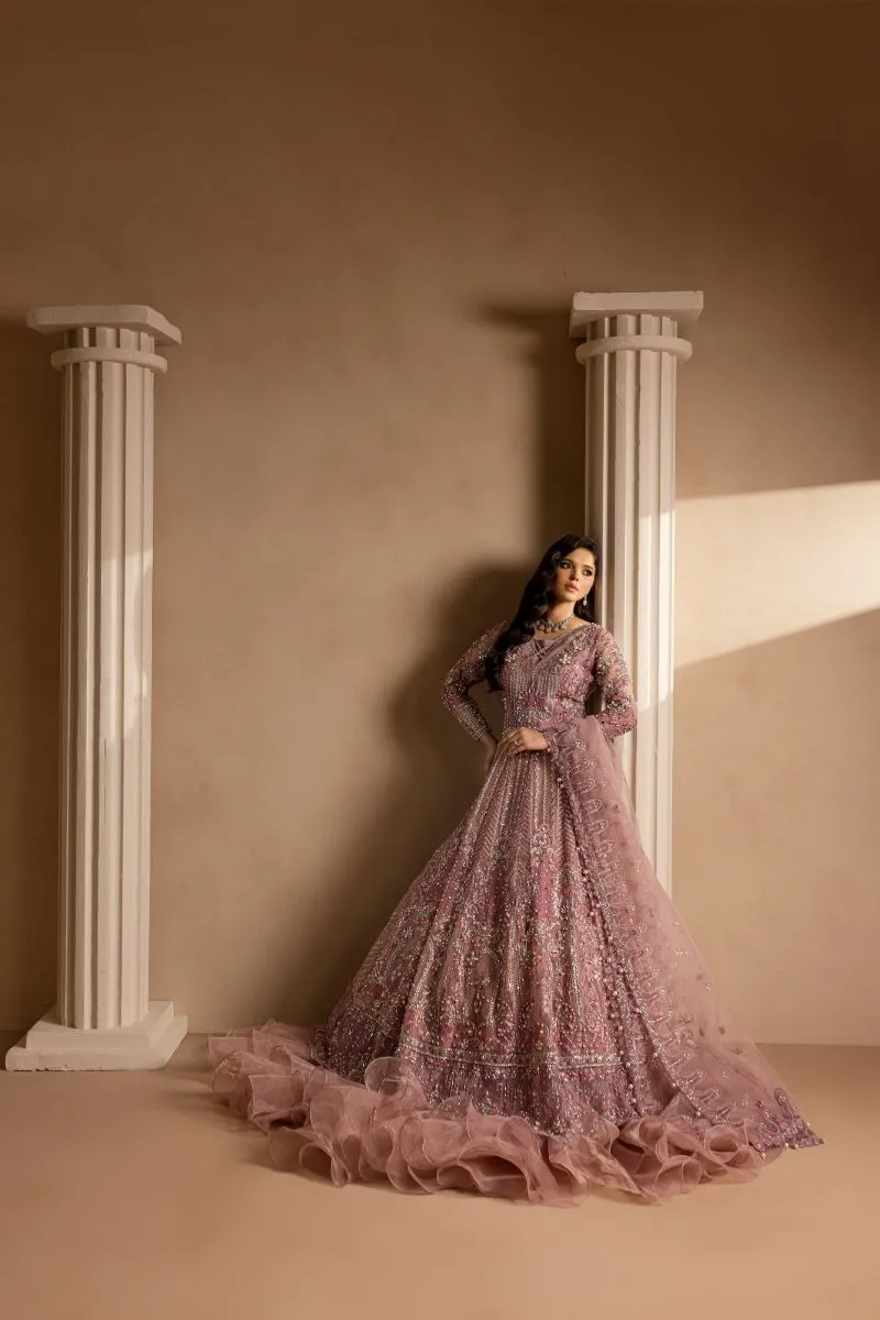 Maria Osama Khan - Pakeezah - MAXI - LAVENDER - ORGANZA & PK RAWSILK - 2 Piece