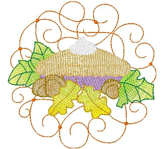 Mylar Thanksgiving [5x7] 11577 Machine Embroidery Designs