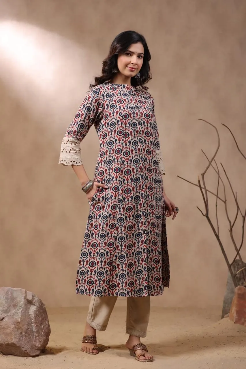 Rachna Vibe Printed Cotton Kurta Pant Set