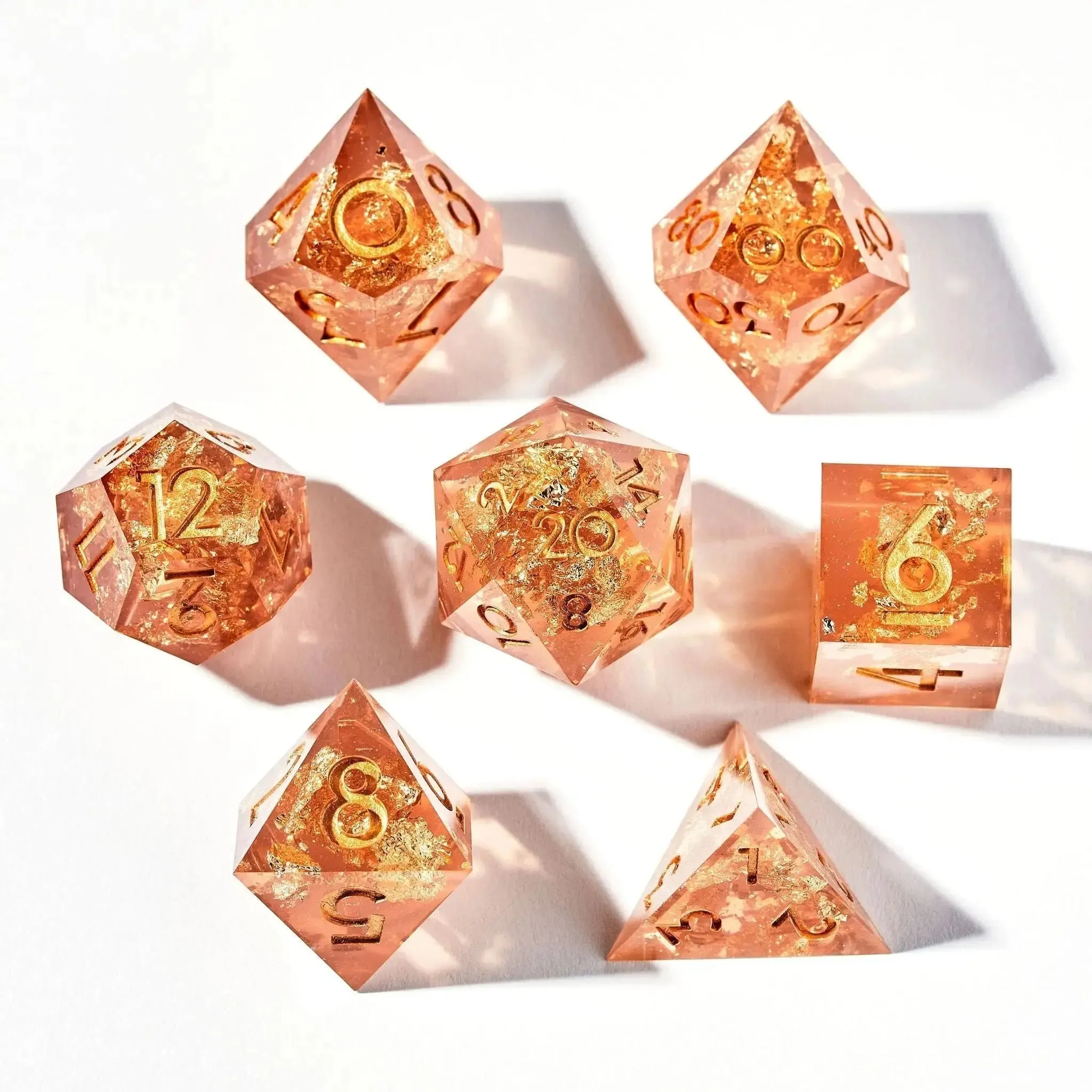 Royal Honey 7-Piece Polyhedral Dice Set