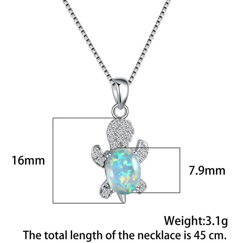 Sea Turtle Necklace and Earrings