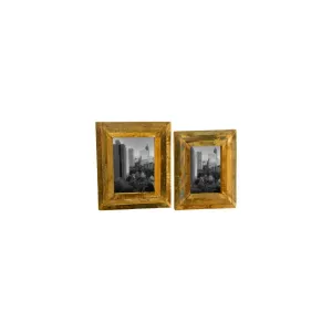 Set Of Two Recycled Wooden Photo Frames