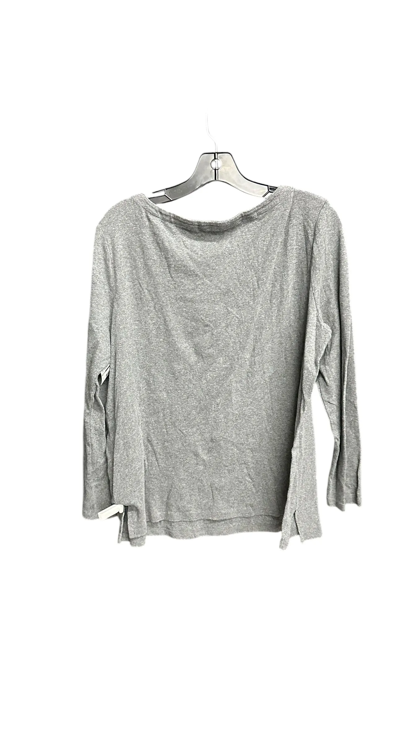 Top Long Sleeve By Talbots In Grey, Size: Xl