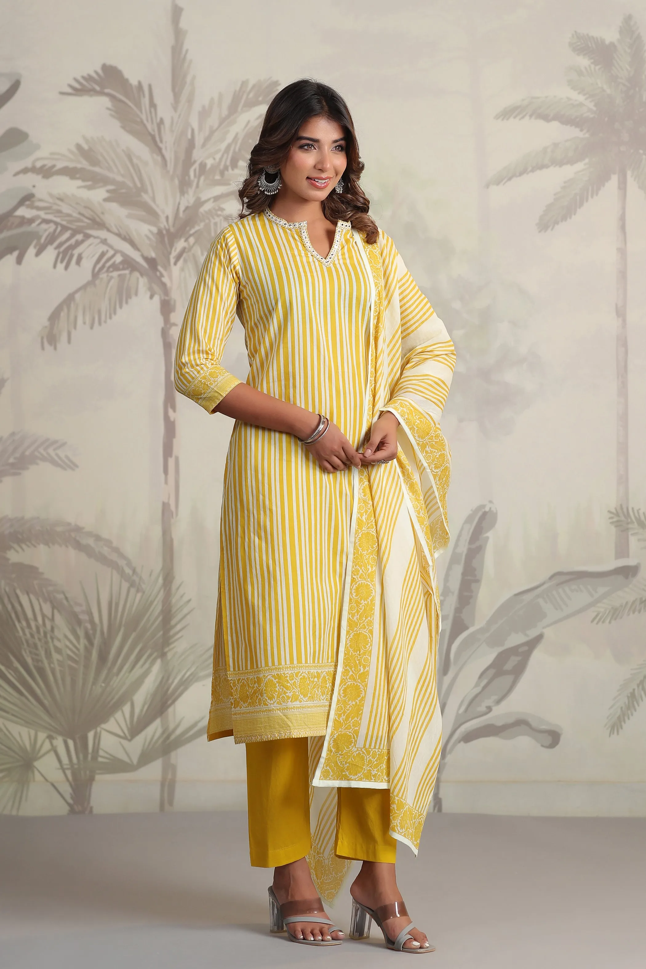 Yachi Sunshine Cotton Suit Set