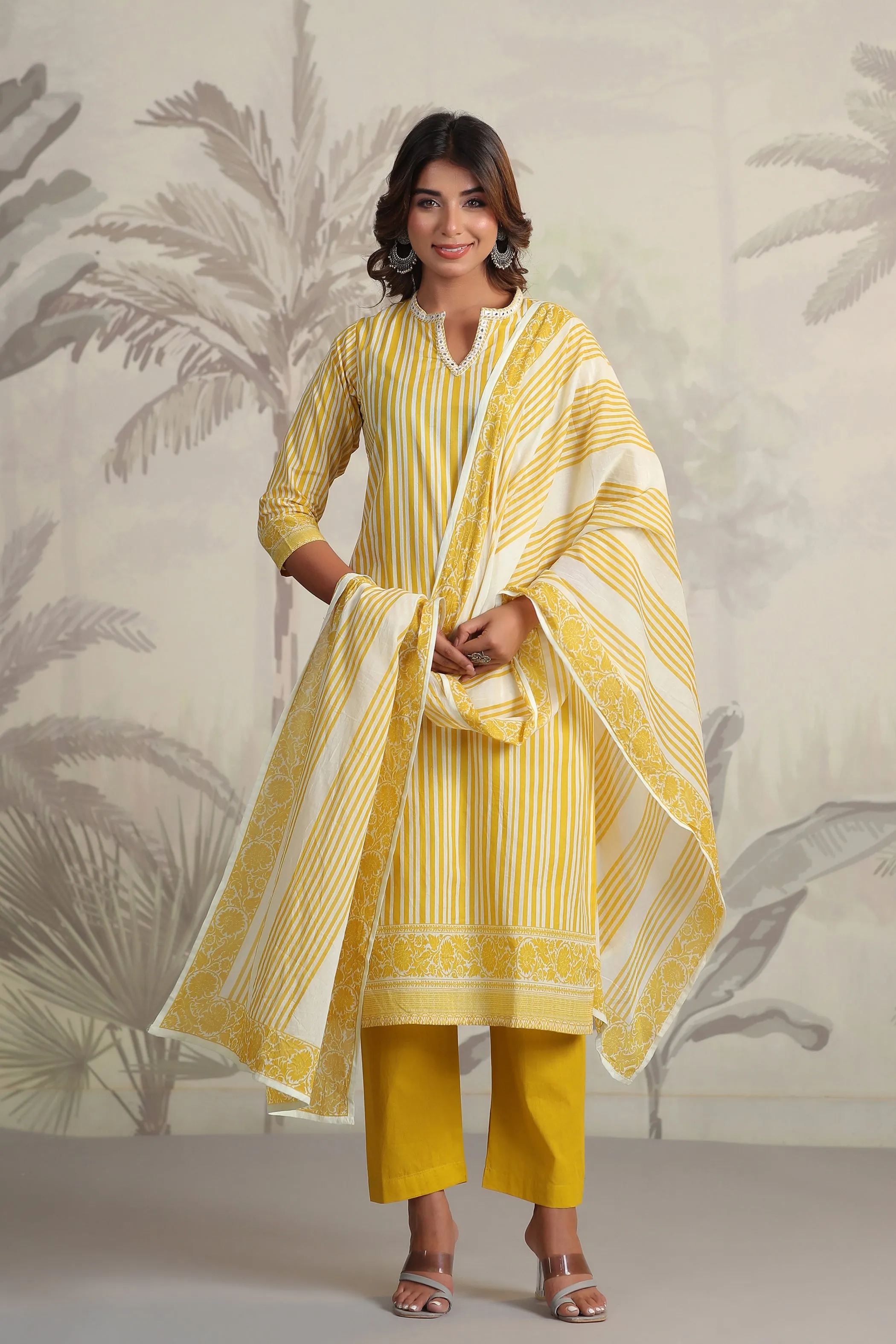 Yachi Sunshine Cotton Suit Set