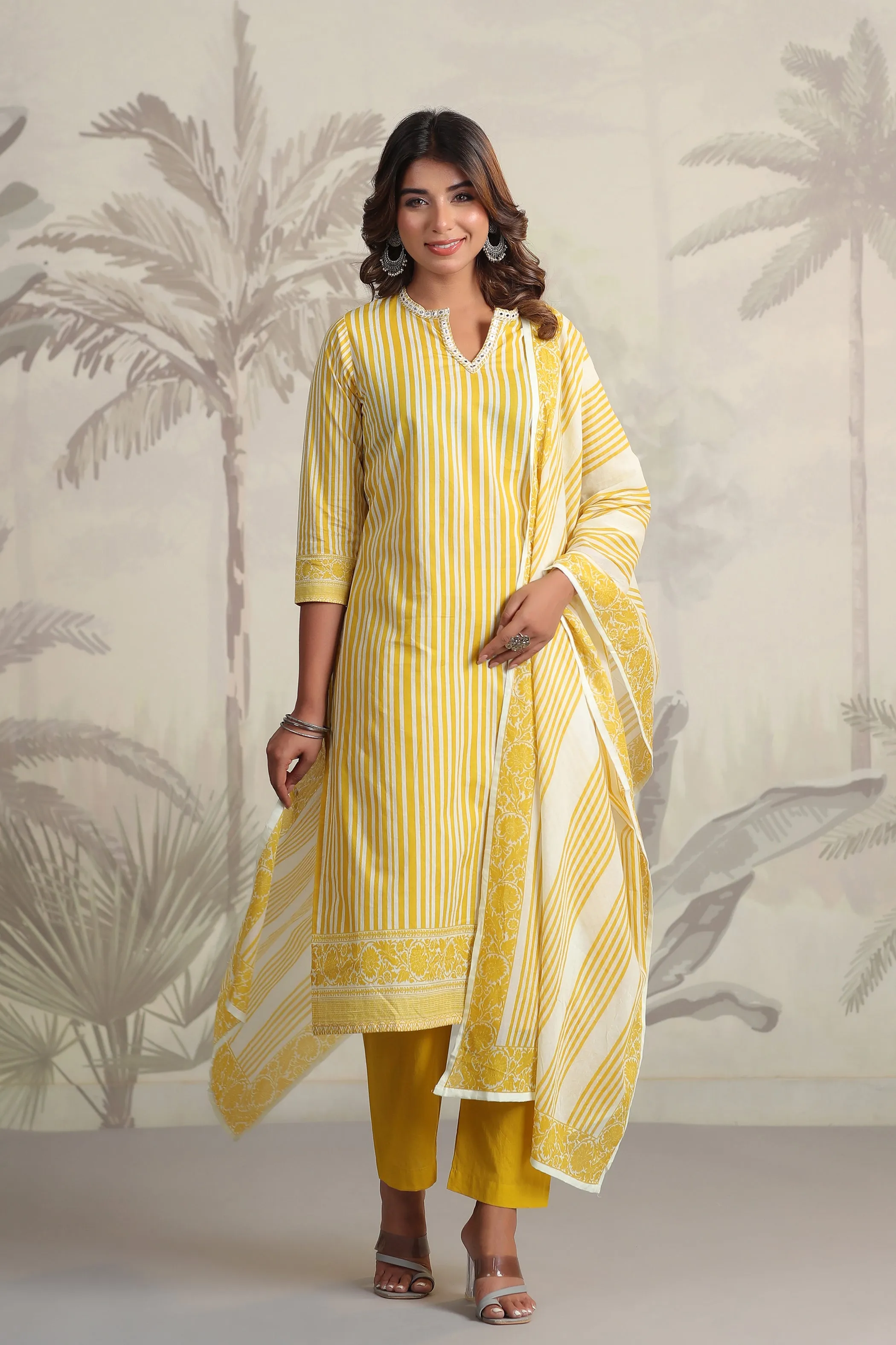 Yachi Sunshine Cotton Suit Set