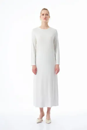 ZMS Long Sleeve Inner Dress White